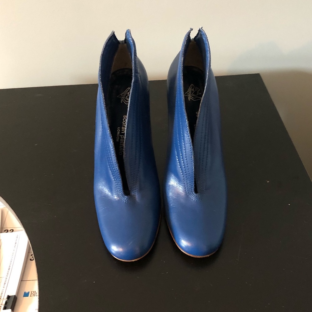 Blue Slit Booties - Picture 2 of 3